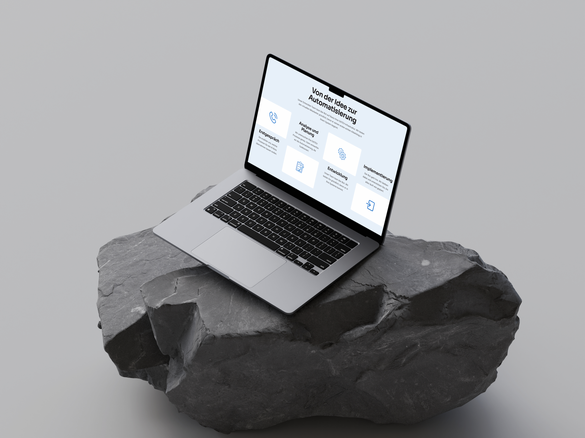 KI-Steuerflow auf MacBook Air