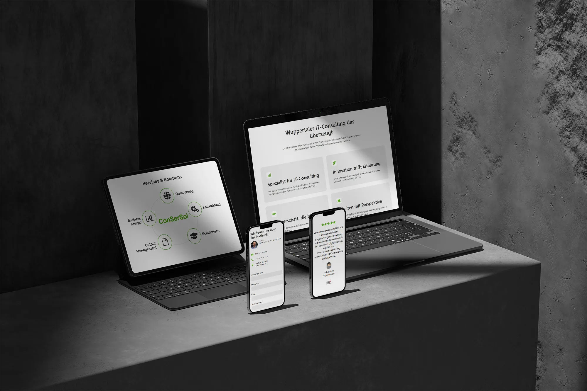 ConSerSol Website Mockup
